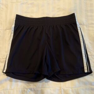 Champion black and white striped mesh shorts